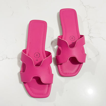 Julia’s pink sandals